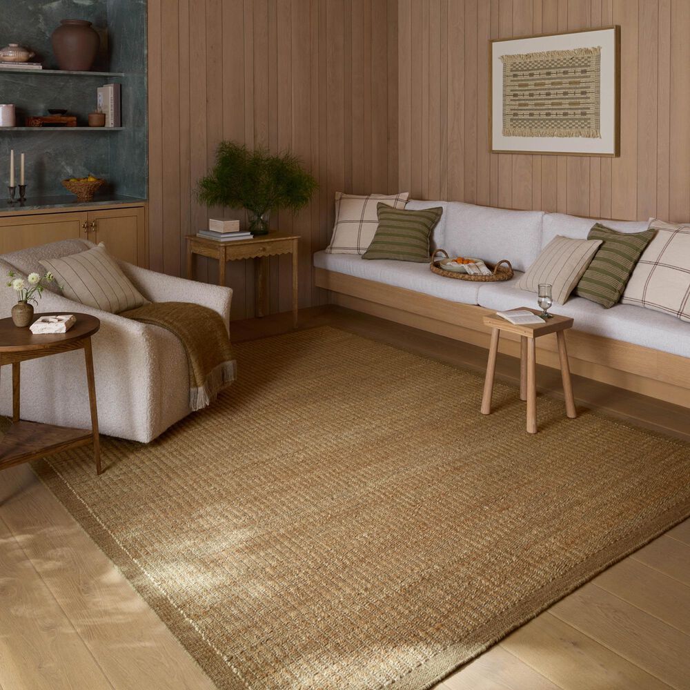 Amber Lewis x Loloi Lilah Natural and Bark 9'3" x 13' Area Rug, , large