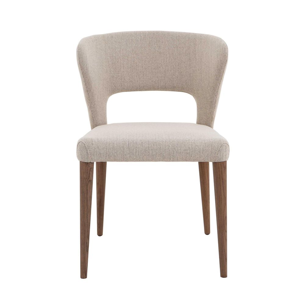 Monroe Ruby Dining Table and 6 Dining Chairs in Gloss White and Natural, , large