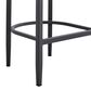 Armen Living Menorca Patio Bar Stool in Dark Gray, , large
