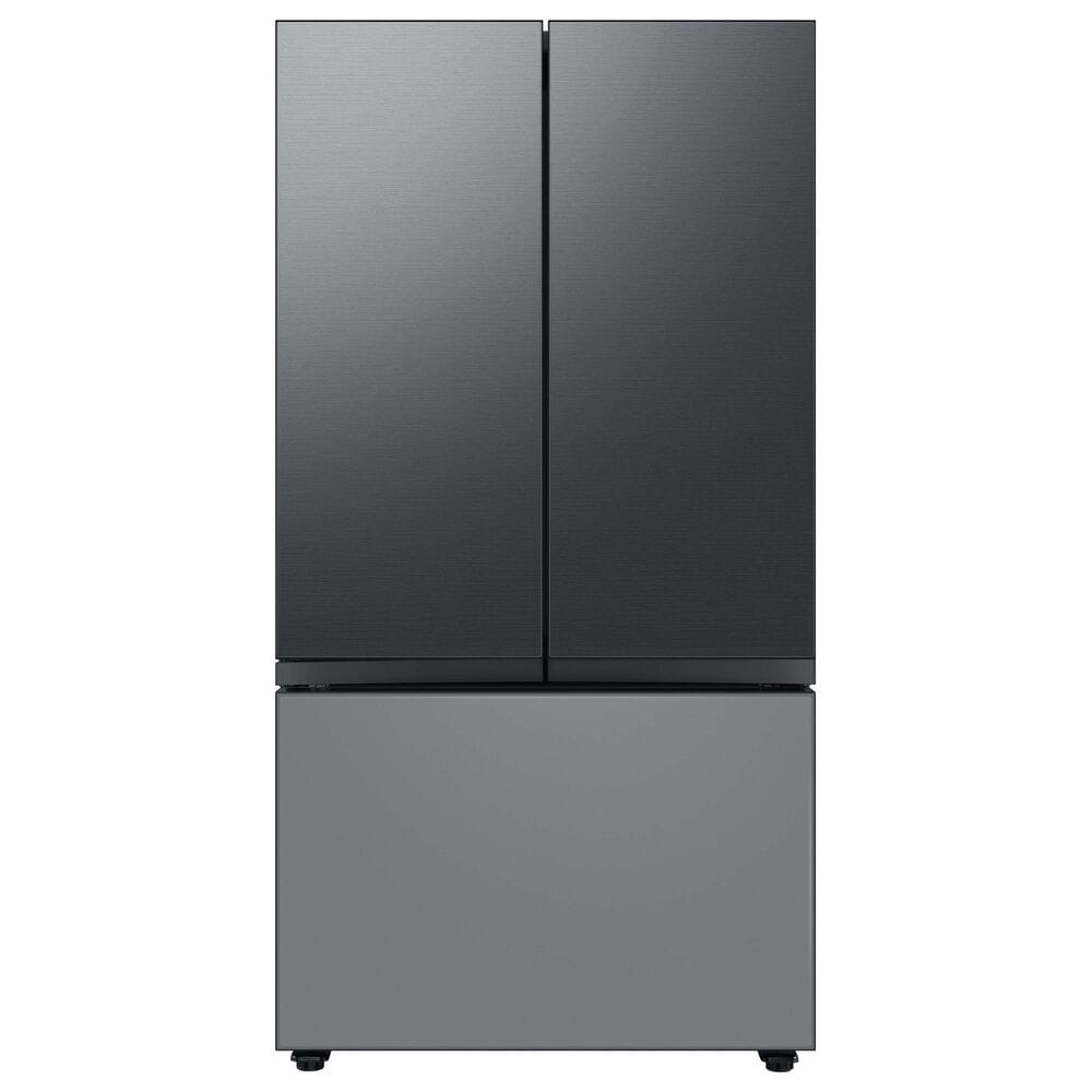 Samsung Bespoke Bespoke 3-Door French Door Refrigerator Top Panel in Matte Black Steel, , large