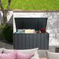 HOMLUX 100-Gallon Outdoor Waterproof Storage Deck Box with Lockable Lid in Dark Gray, , large