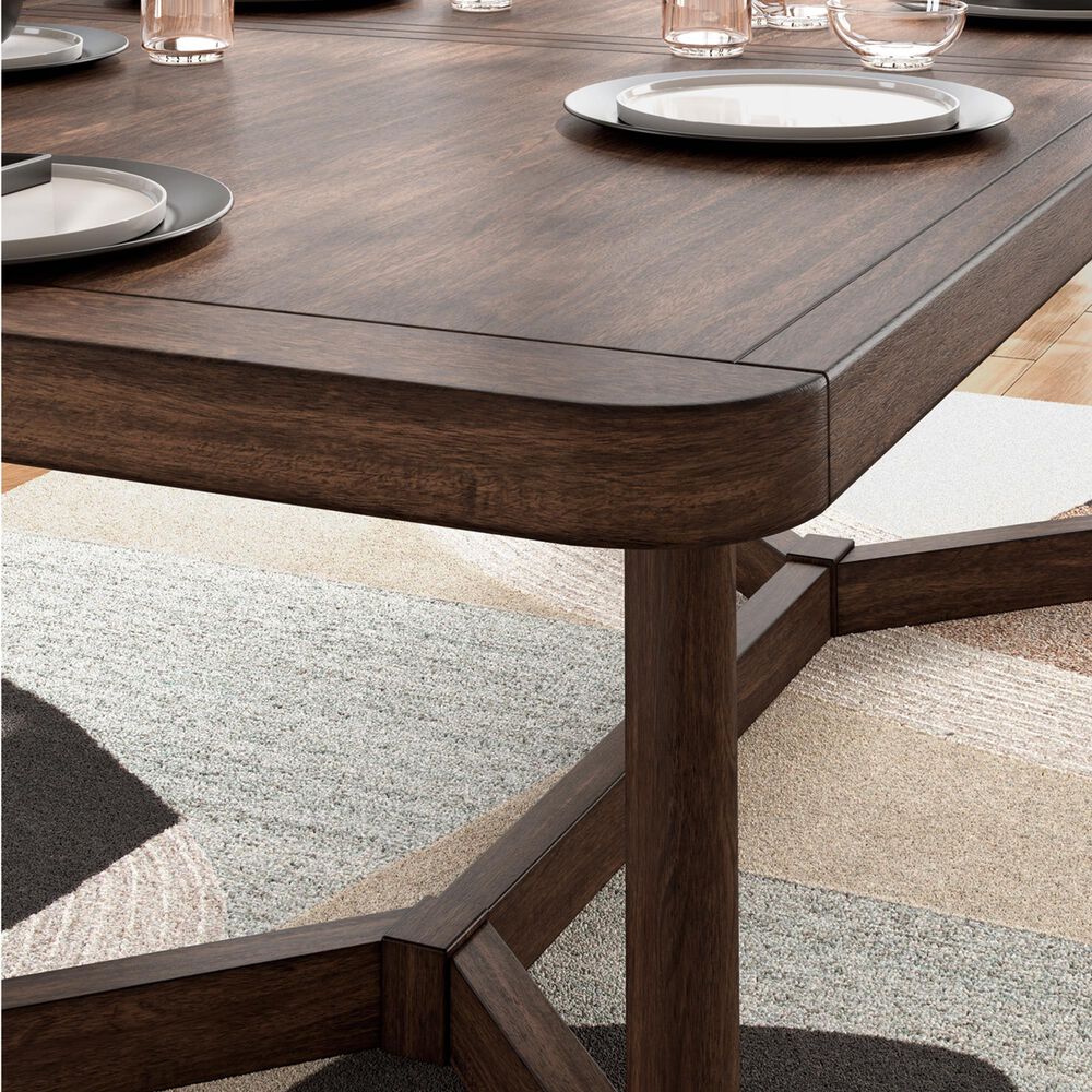 Ashley Dilenno Rectangular Dining Table in Rich Warm Brown - Table Only, , large