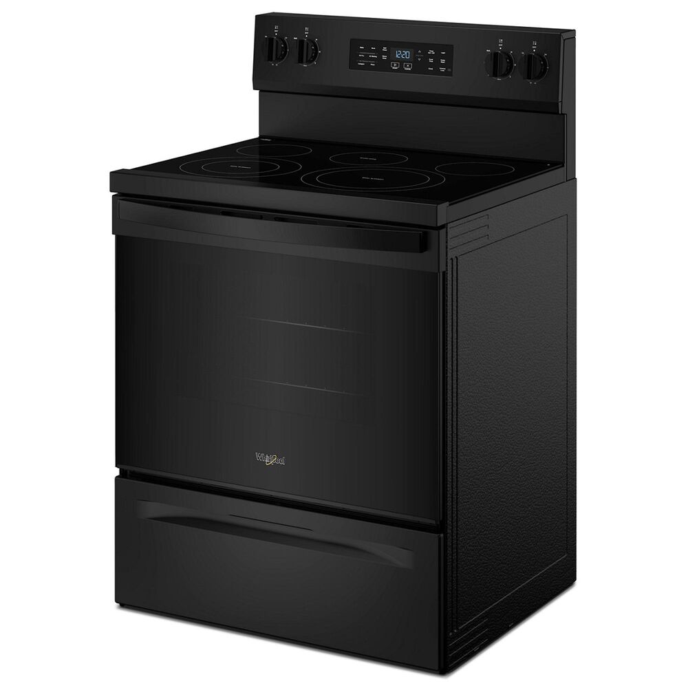 Whirlpool 5.3 Cu. Ft. Electric Range with Air Cooking Technology in Black, , large
