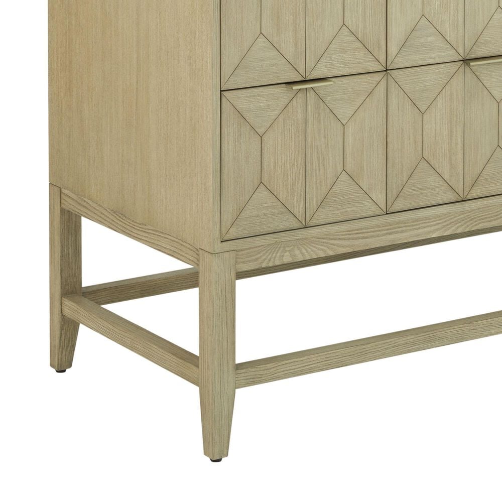 James Martin Vanities Emmeline 48&quot; Single Vanity in Pebble Oak with 3 cm Victorian Silver Quartz Top, , large