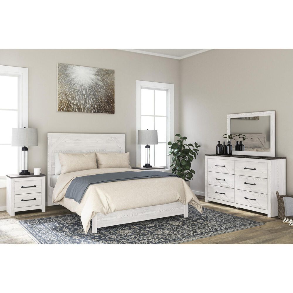 Ashley Gerridan 4-Piece Queen Bedroom Set in White and Gray, , large