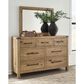 Millenium Ridgester 4 Piece Queen Panel Bedroom Set in Light Brown with USB Ports, , large