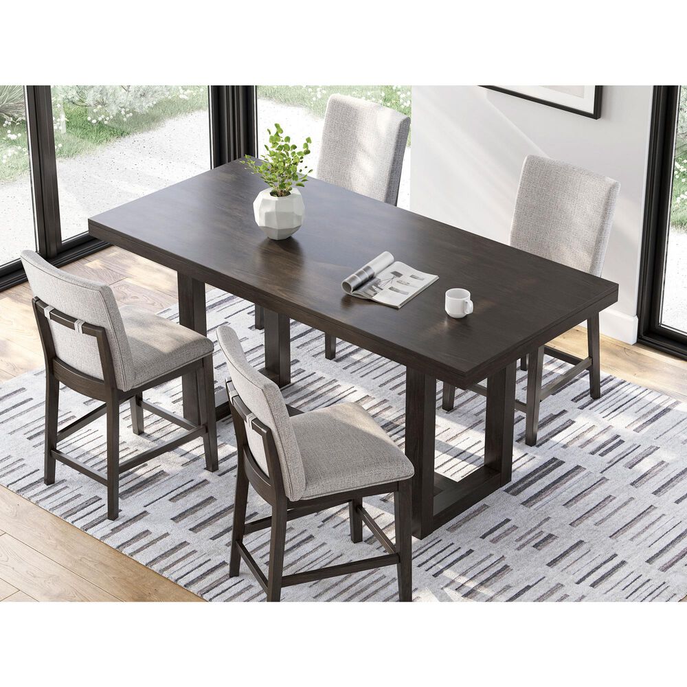 Ashley Neymorton Counter Height Bar Stool in Dark Grayish Brown, , large