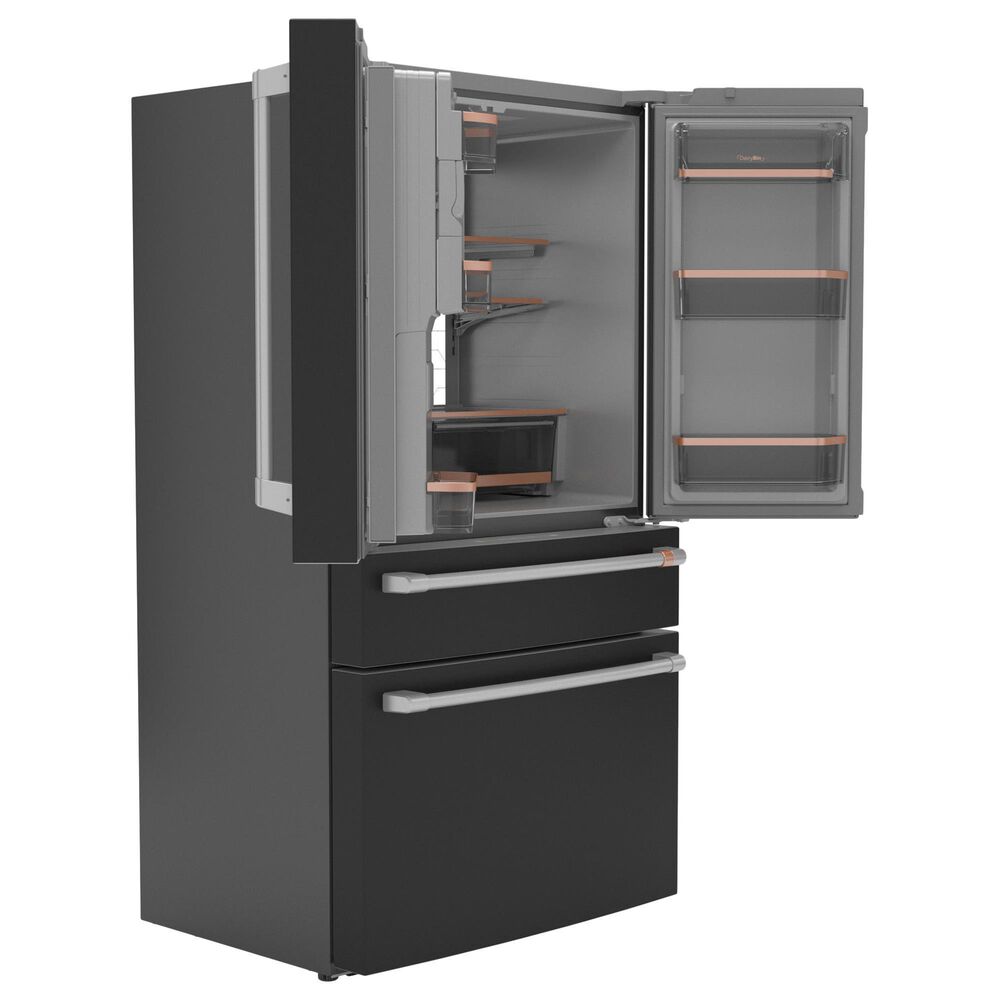 Cafe 22.3 Cu. Ft. 4-Door French Door Refrigerator in Matte Black, , large