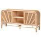 Baxton Studio Carabella 2-Door Rattan Storage Cabinet in Natural, , large