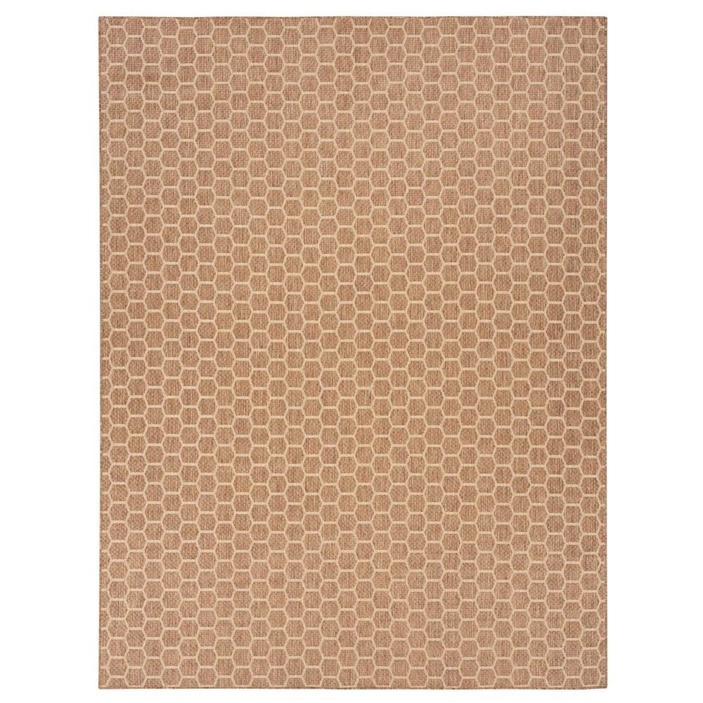 Nourison Twist Reversible 9" x 12" Natural Indoor/Outdoor Area Rug, , large