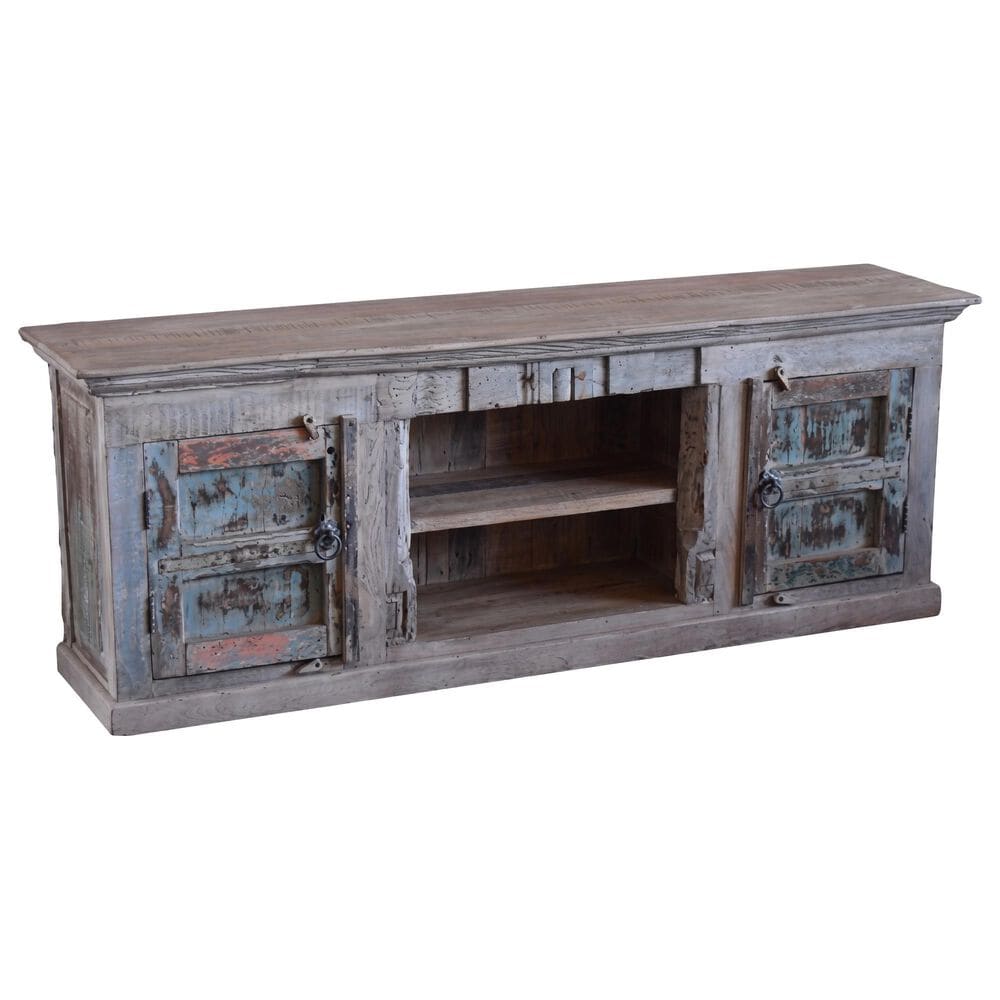 Jaipur Home Old World Architectural Media Console in Gray, , large