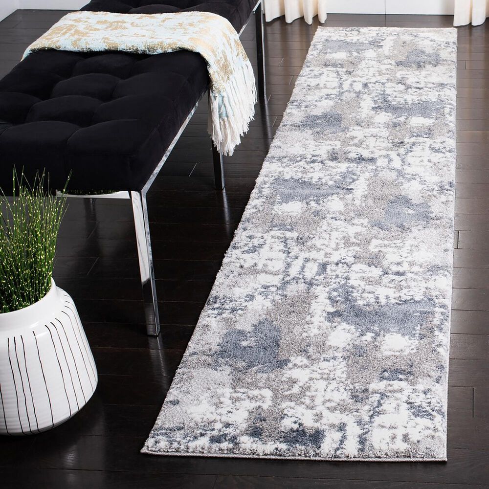 Safavieh Century CTY339F 2&#39; x 13&#39; Grey and Blue Runner, , large