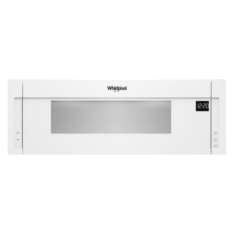 Whirlpool 1.1 Cu. Ft. 1000 watt Low Profile Microwave Hood Combination in White, , large