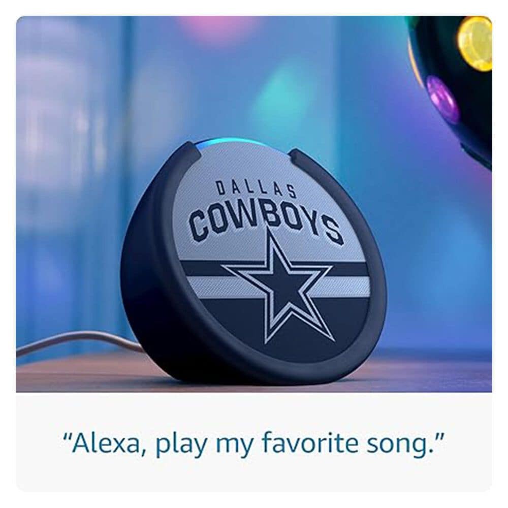 Amazon Echo Pop (newest model) | Officially Licensed NFL Limited-Edition | Dallas Cowboys ('25-26 Season Design), , large