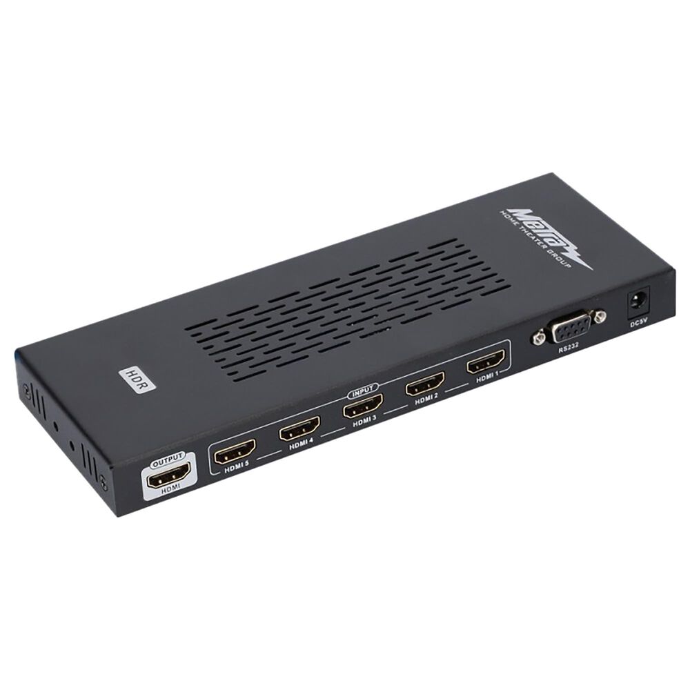 MetraAV HDMI Switch with 5 Inputs and 1 Output, , large