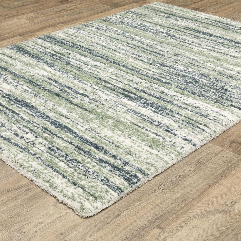 Oriental Weavers Galileo GAL06 Blue and Green 6&#39;7&quot; x 9&#39;6&quot; Area Rug, , large