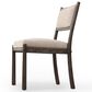 Four Hands Akiro Dining Side Chair with Laken Stone Fabric in Warm Oak, , large