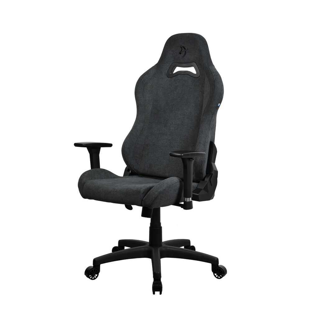 Arozzi Toretta Soft Fabric Gaming Chair in Dark Grey, , large