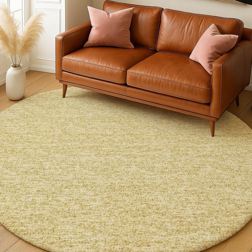 Dalyn Rug Company Voyage VY2 Wheat 8' Round Area Rug, , large