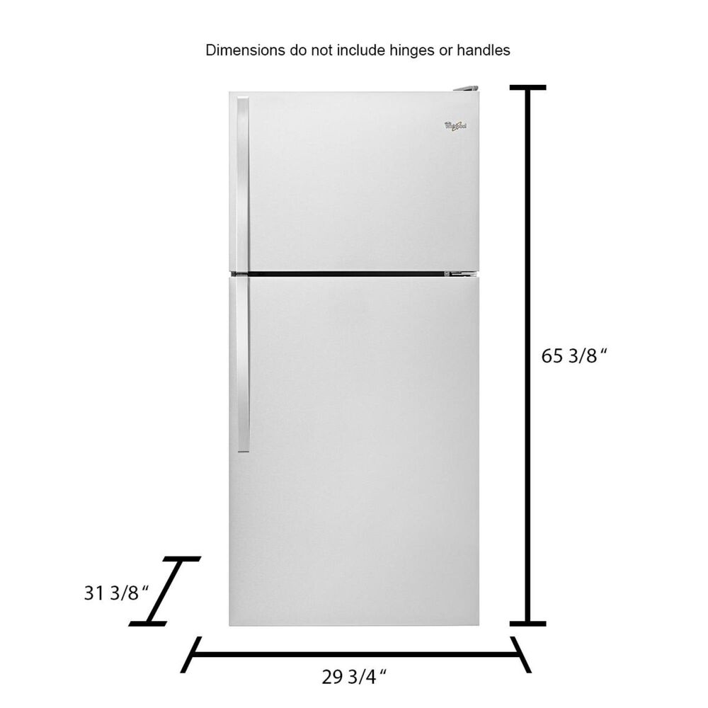 Whirlpool 18.2  Cu. Ft. Top Freezer Refrigerator with Ice Maker, , large