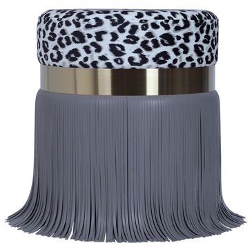 Tov Furniture Ajani Ottoman in Leopard and Grey, , large