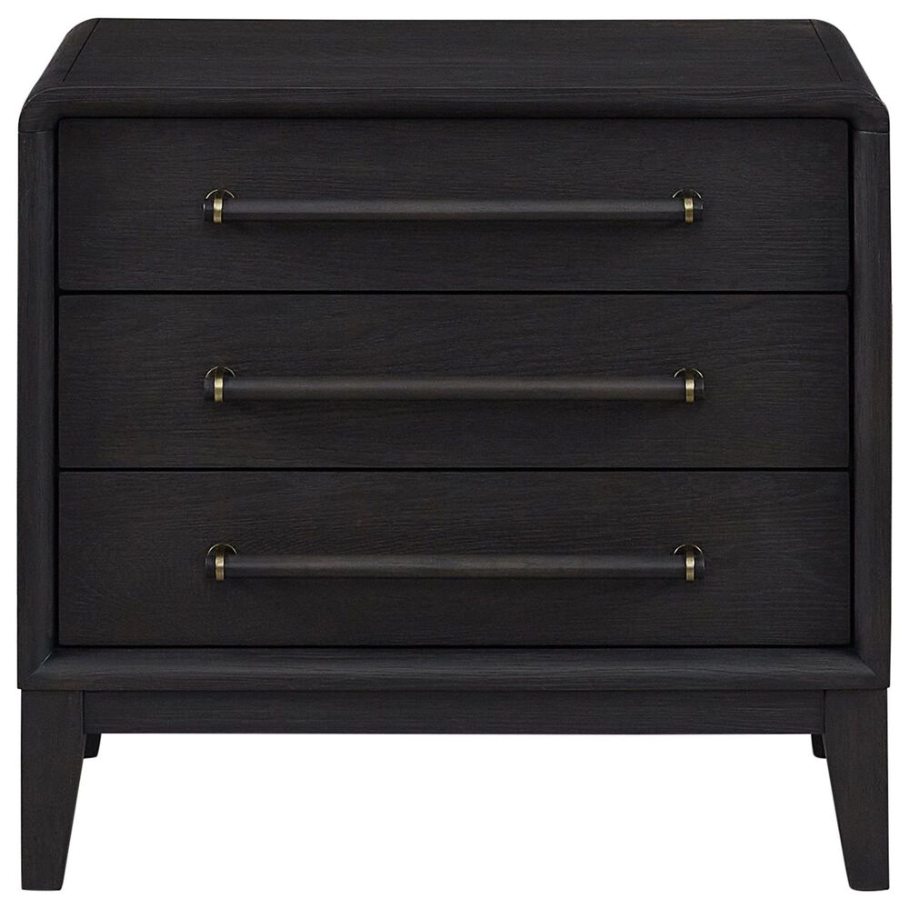 Sterling Timber Elure 3 Drawer Nightstand in Peppercorn with USB Ports, , large