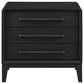 Sterling Timber Elure 3 Drawer Nightstand in Peppercorn with USB Ports, , large