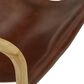 Joybird Hazel Leather Accent Chair in Chocolate and Natural, , large