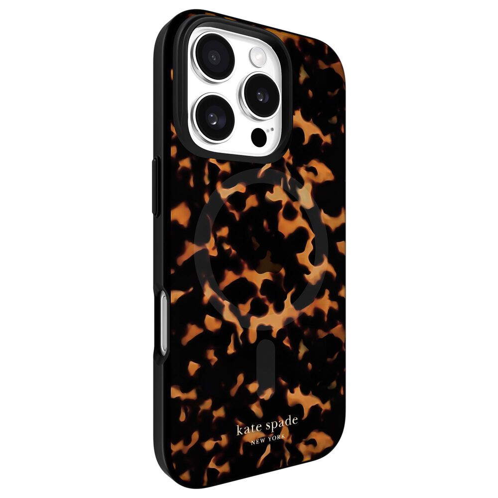 Kate Spade Protective MagSafe Case for Apple iPhone 16 Pro in Tortoise, , large