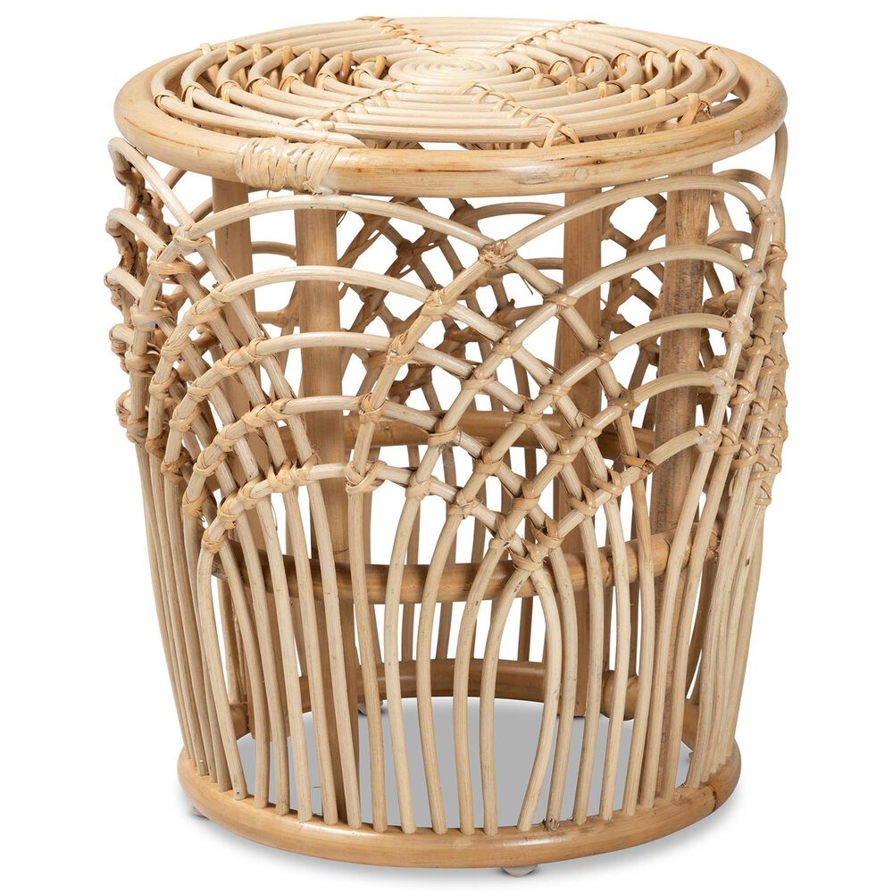 Baxton Studio Edena End Table in Natural Brown, , large