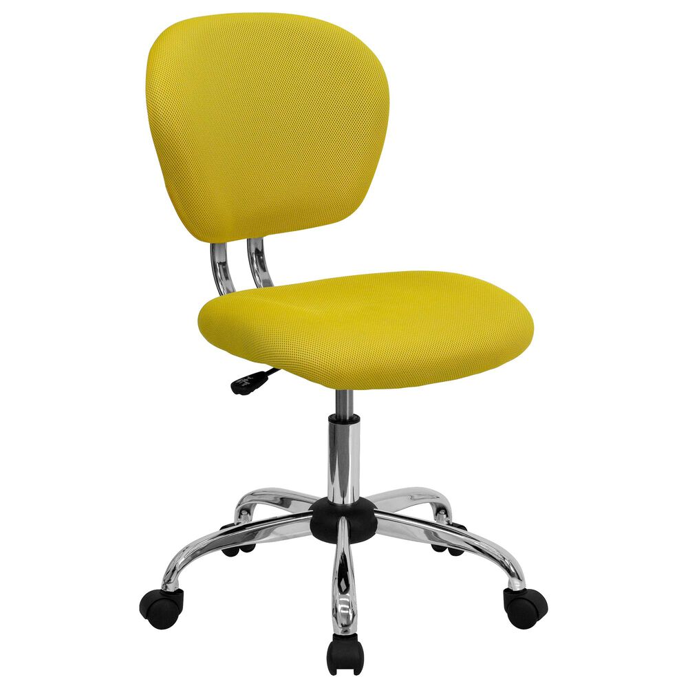 Flash Furniture Swivel Task Chair in Yellow, , large