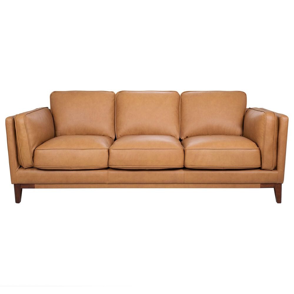 Italiano Furniture Pendry Stationary Sofa in Caramel Saddle, , large