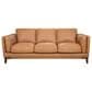 Italiano Furniture Pendry Stationary Sofa in Caramel Saddle, , large