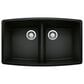 Blanco Performa Equal Double Sink in Coal Black, , large