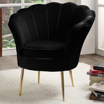 Lilola Home Angelina Accent Chair in Black, , large