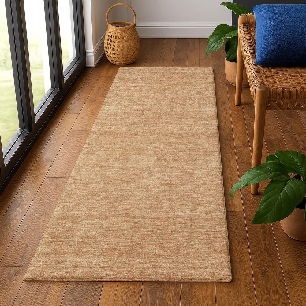 Dalyn Rug Company Soft Essentials Solid Copper 2'3" x 7'6" Runner, , large