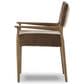 Four Hands Jayla Dining Arm Chair with Altair Mushroom Fabric in Toasted Oak, , large