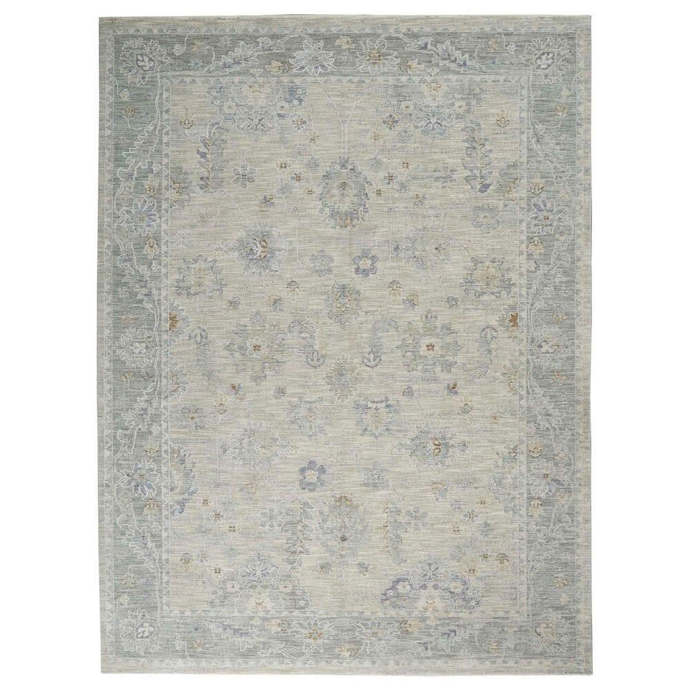 Nourison Infinite 9"3" x 12"7" Light Grey Area Rug, , large