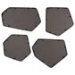Uttermost Linneah Mirror in Black (Set of 4), , large