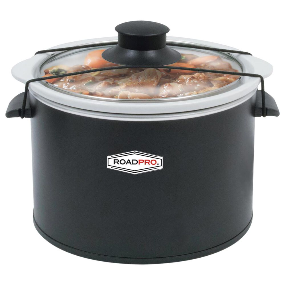 RoadPro 12-Volt 1.5 Quart Slow Cooker  Black, , large