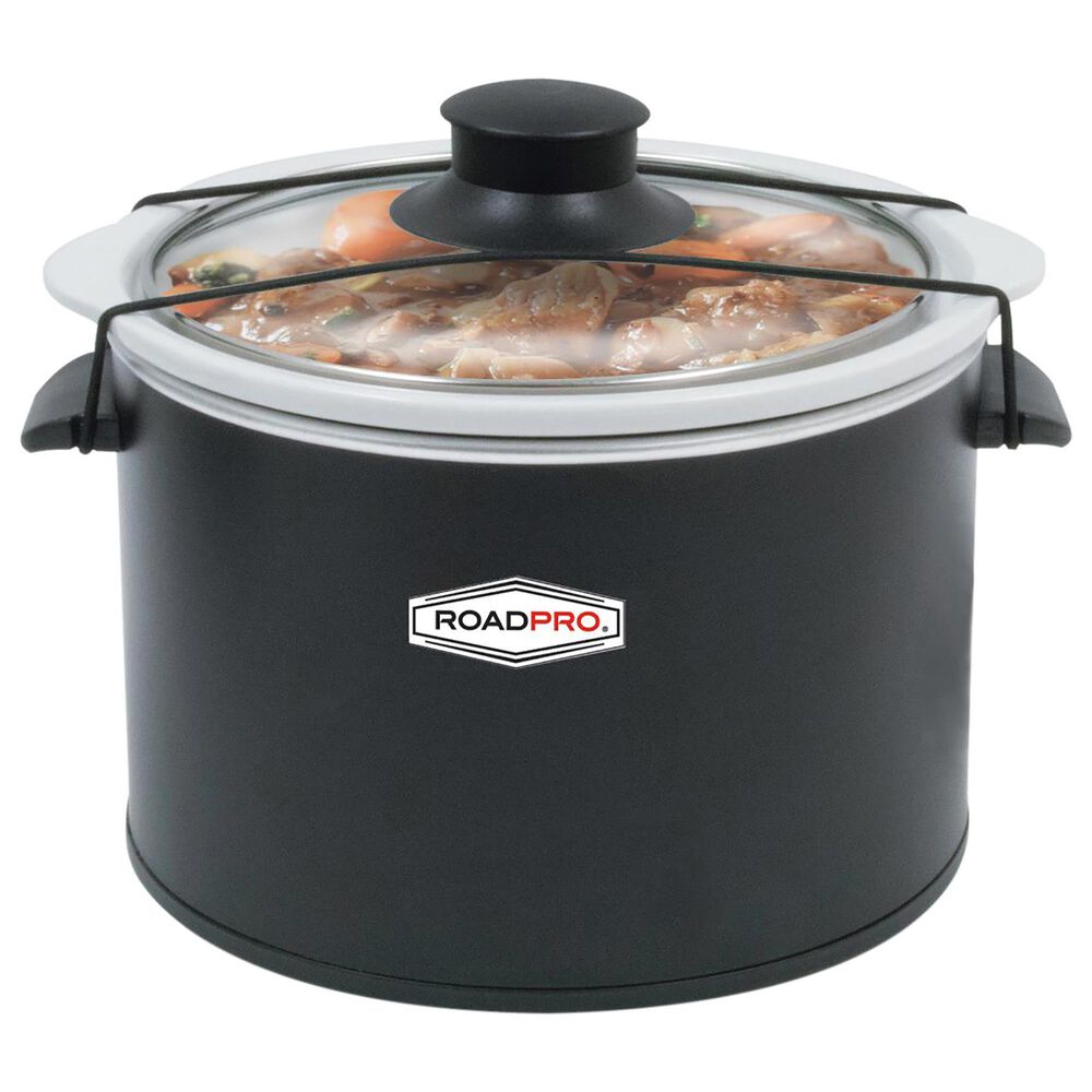 RoadPro 12-Volt 1.5 Quart Slow Cooker Black