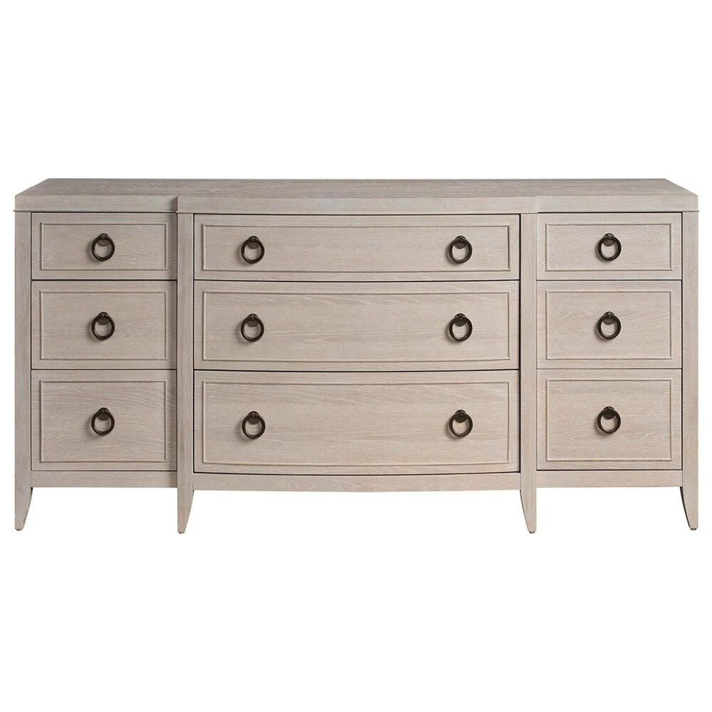 Universal Furniture Avaline 9 Drawers Dresser Only in White Oak, , large