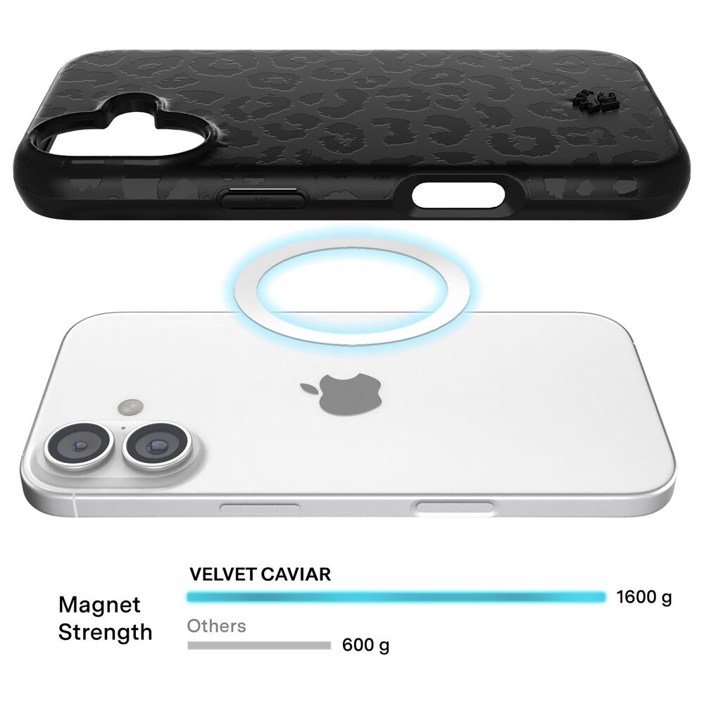 Velvet Caviar MagSafe Case For Apple iPhone 17 in Black Leopard, , large