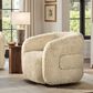Jennifer Taylor Home Colt Swivel Arm Chair in Cream Beige, , large