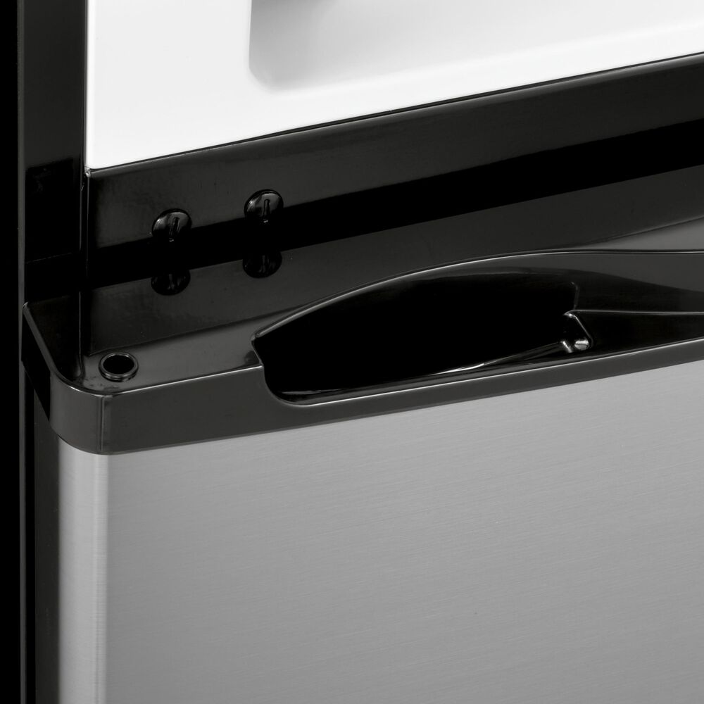 Haier 9.8 Cu. Ft. Top Freezer Refrigerator in Stainless Steel, , large