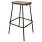 Fallridge Natural Parota 30" Barstool in Natural and Black, , large