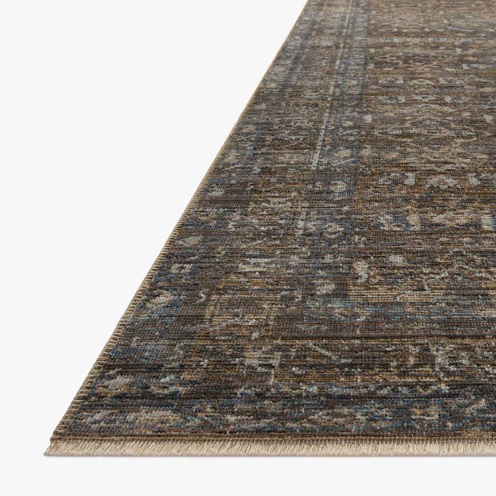 Loloi Heritage 13&#39; x 16&#39; Lagoon and Tobacco Area Rug, , large
