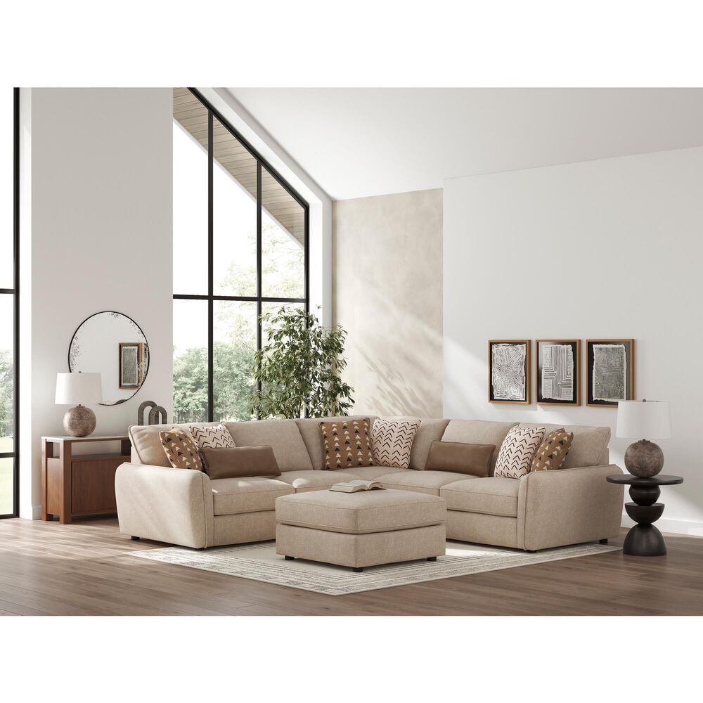 Ashley Seyler Oversized Accent Ottoman in Sand, , large