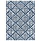Safavieh Micro-Loop MLP221M 9" x 12" Blue and Ivory Area Rug, , large