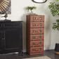 Maple and Jade 6-Drawer Room Chest with Buckle and Strap Details in Brown, , large